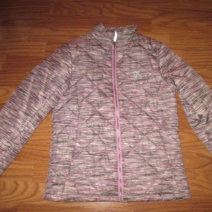 Girls Size 14 ZeroXposur Black Pink Gray Quilted Jacket